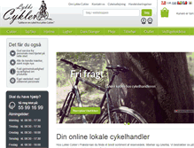 Tablet Screenshot of lykkecykler.dk